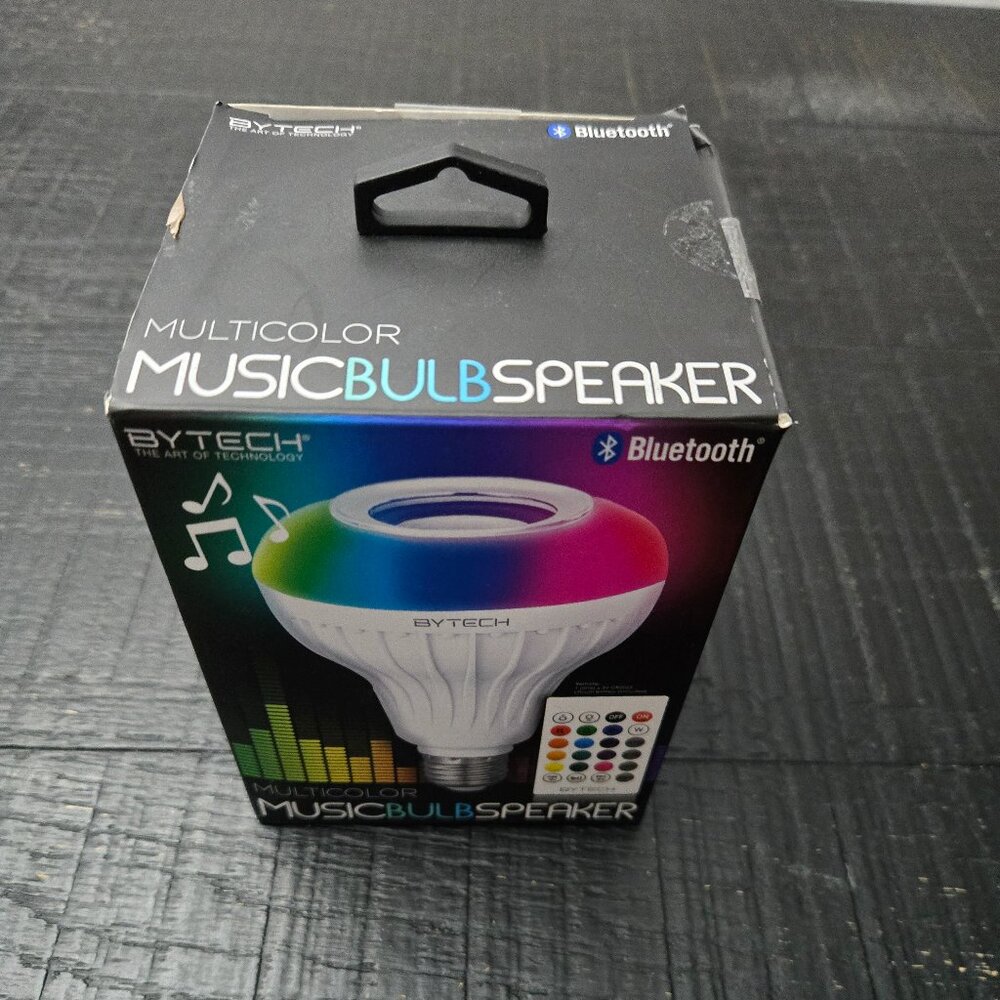 ByTech- Music Bulb Speaker. Open Box.